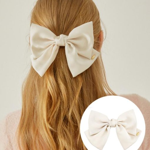 LALA J 새틴 리본 헤어핀 (JALJHP3BS803FA000)