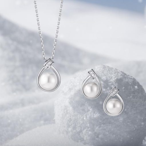 [아이유 PICK] PERLINA 진주 목걸이+귀걸이 세트 (SET-J0-1108)