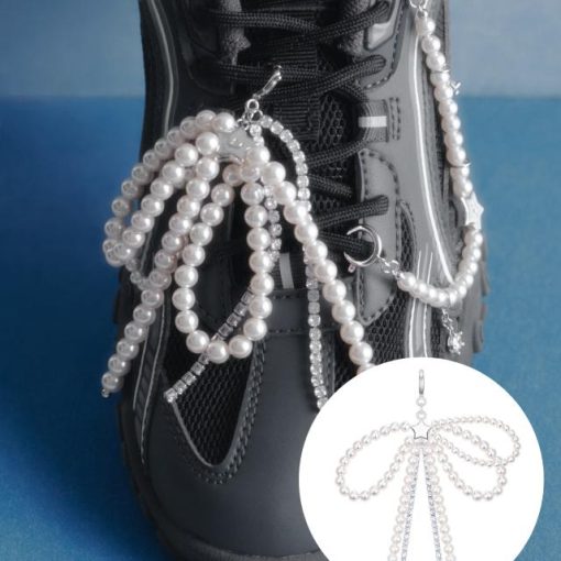 STELLA 리본 진주 비드 슈즈참 SET (JJLJMZ4BF396BR000)