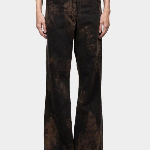 새미 와이드 레그 데님 블랙